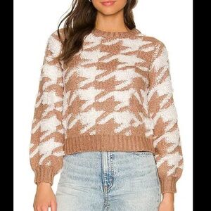 NWOT Line & Dot Houndstooth Sweater